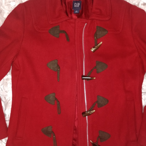 GAP Jackets & Blazers - Gap red peacoat